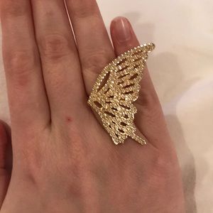 Swarovski butterfly wing ring